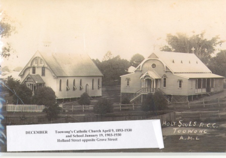 Toowong's Catholic Church and School  1893-1930